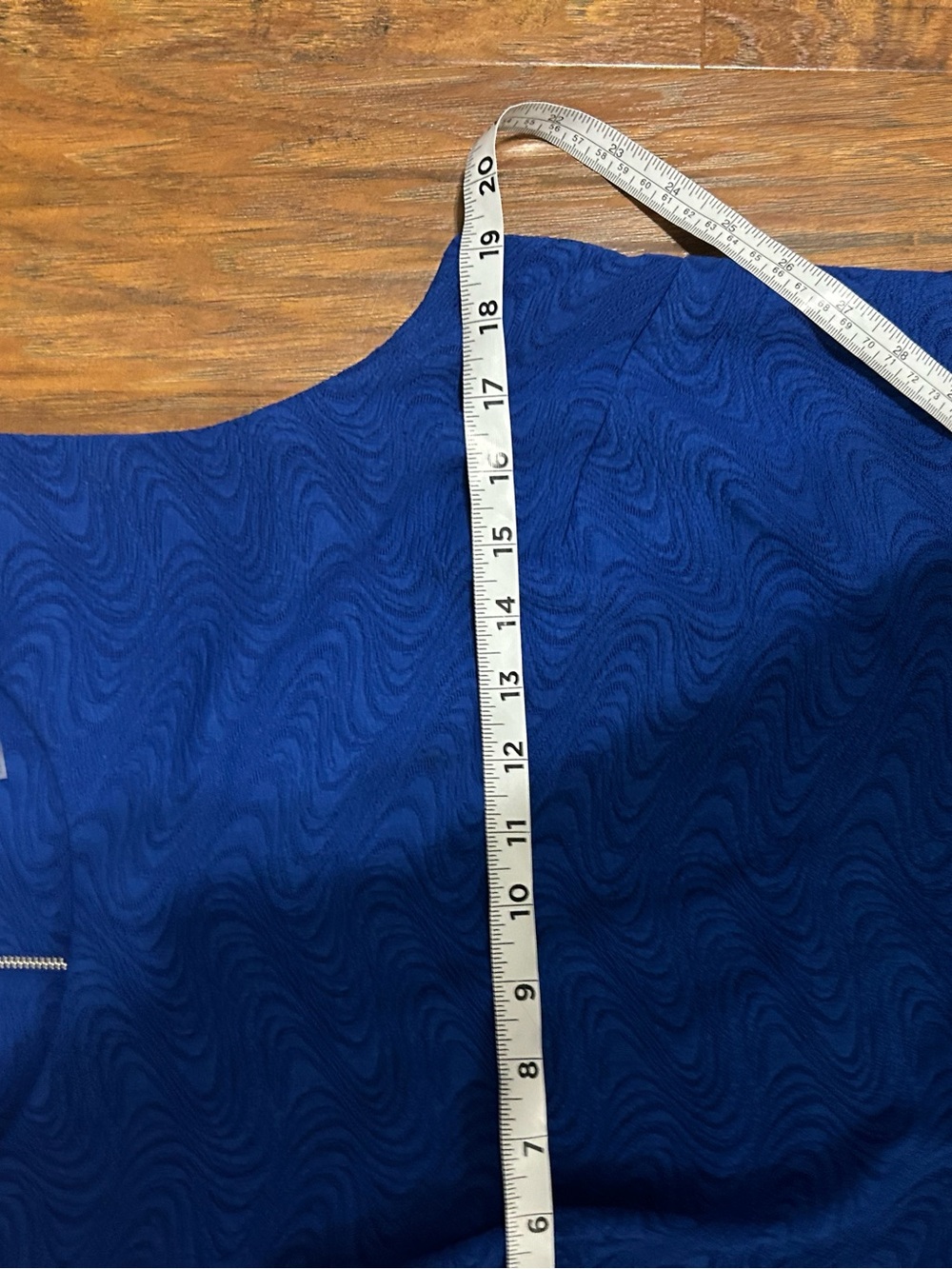 Danny & Nicole Royal Blue Sleeveless Fit-and-Flare Dress - Picture 7 of 8